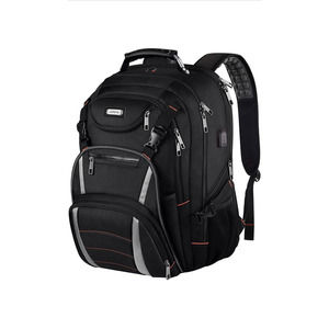 Jiefeike Unisex Backpack Sports Travel Laptop Bag Black Anti-Theft Zip New
